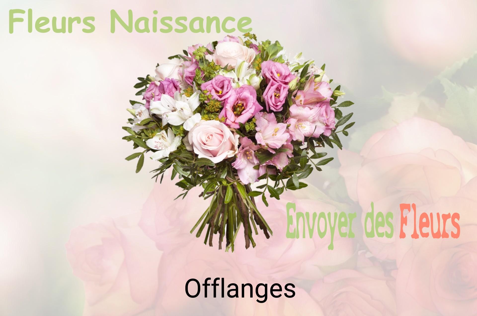 Bouquet de fleurs de naissance livré à Offlanges